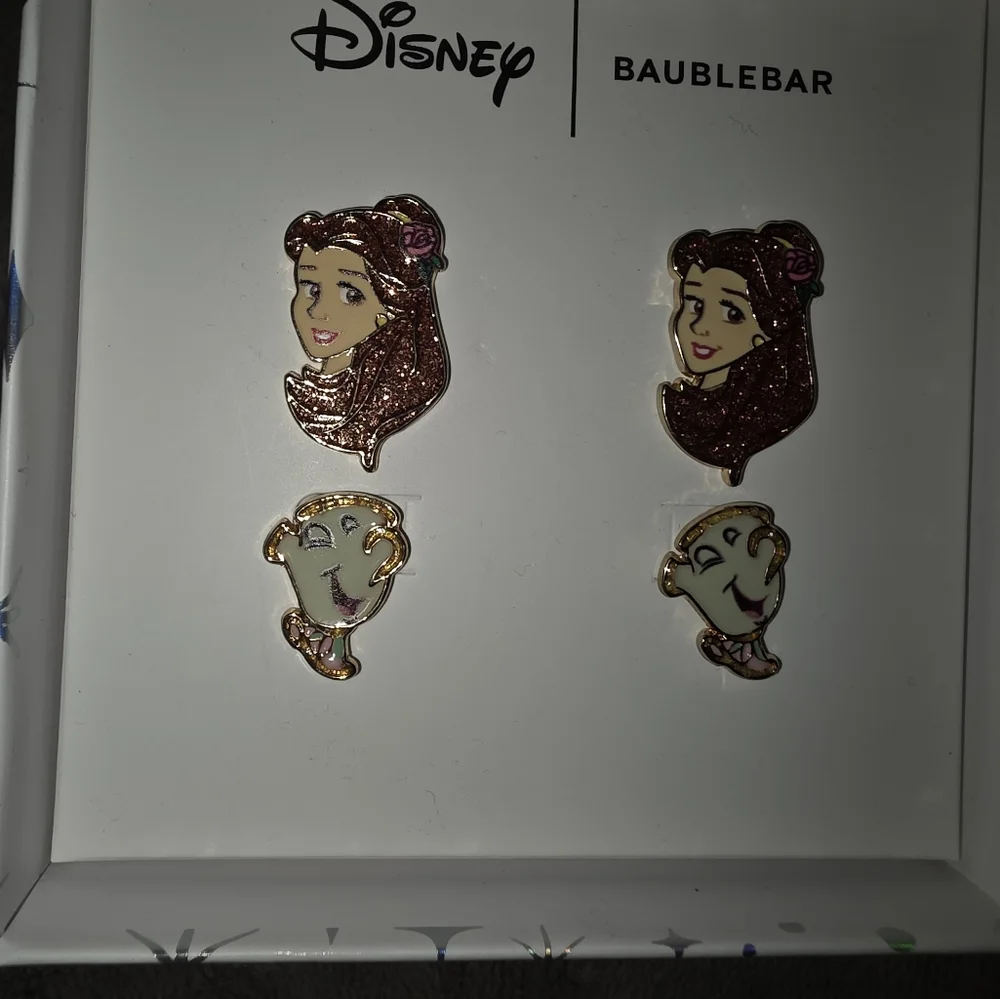 Disney BaubleBar Beauty and the Beast Earrings NIB - Picture 1 of 1